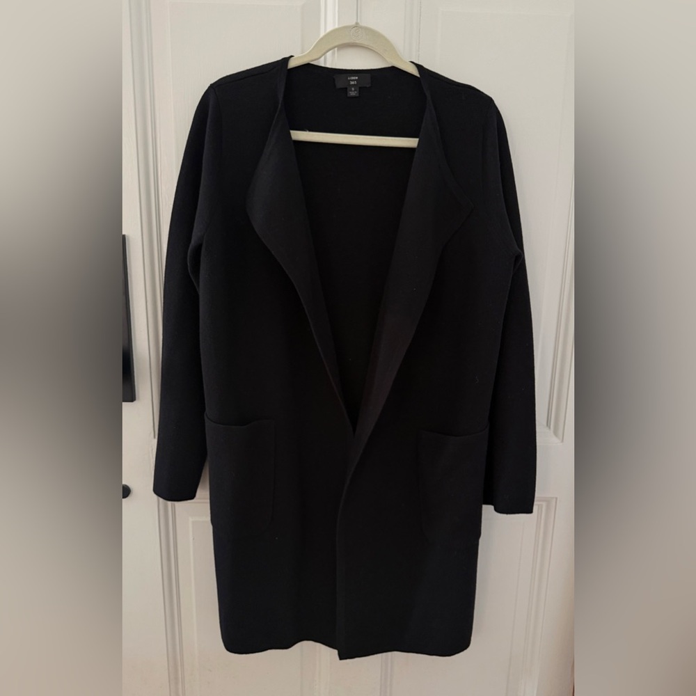 J. Crew S Black Knit Cardigan Sweater